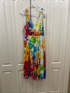 Jams World Multicolor Floral High-Low Dress